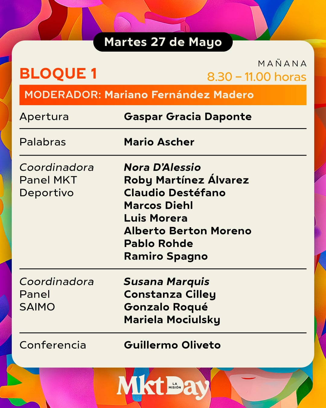 Cronograma 27 Mayo - Parte 1