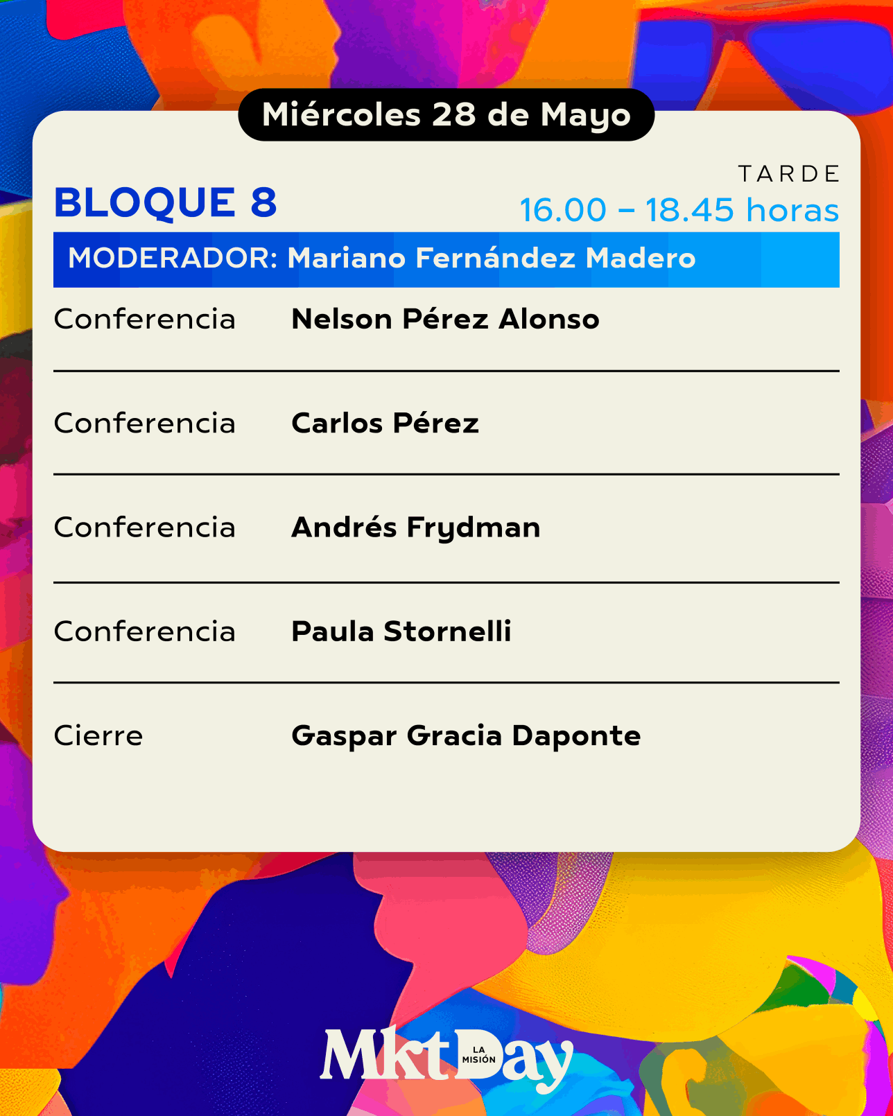 Cronograma 28 Mayo - Parte 4